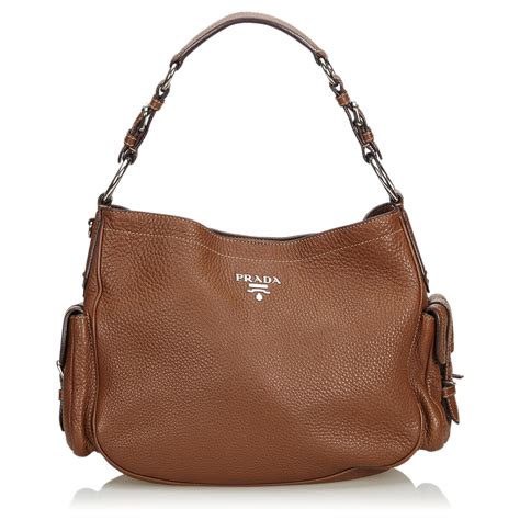 sac prada marron cuir|Sac à main en cuir galleria Prada Marron en Cuir .